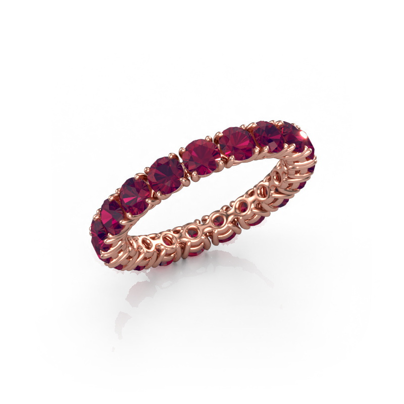 Bild von Vorsteckring Vivienne 3.4 585 Roségold Rhodolit 3.4 mm