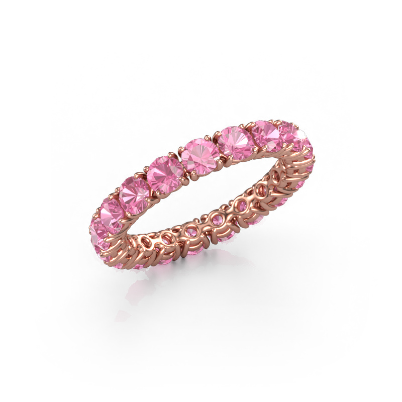 Bild von Vorsteckring Vivienne 3.4 585 Roségold Pink Saphir 3.4 mm