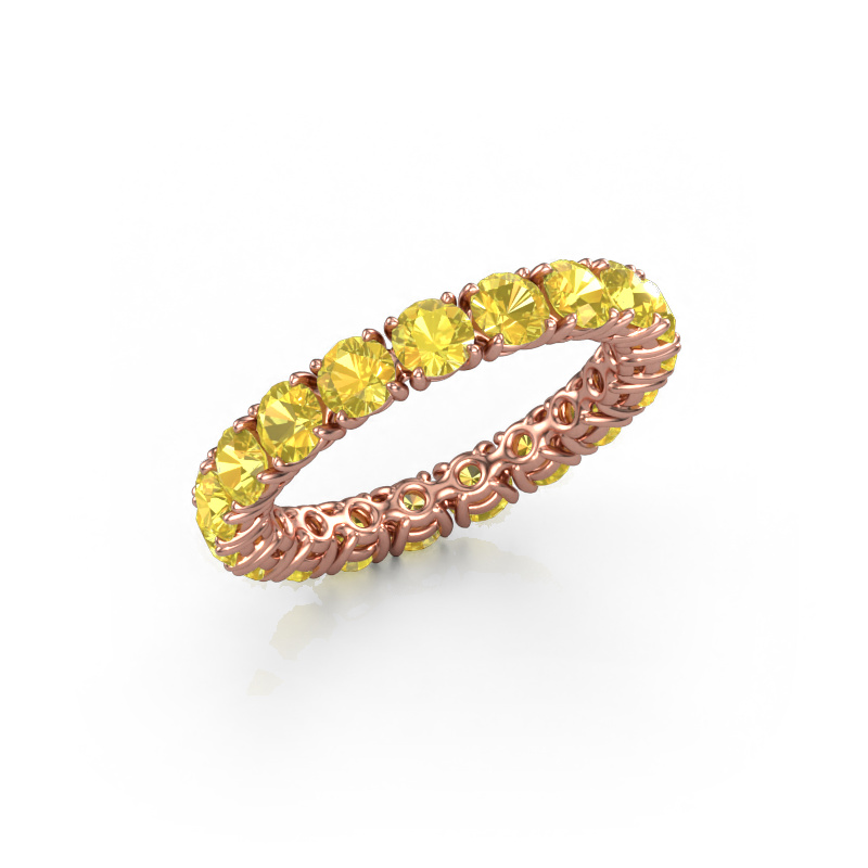 Bild von Vorsteckring Vivienne 3.4 585 Roségold Gelb Saphir 3.4 mm