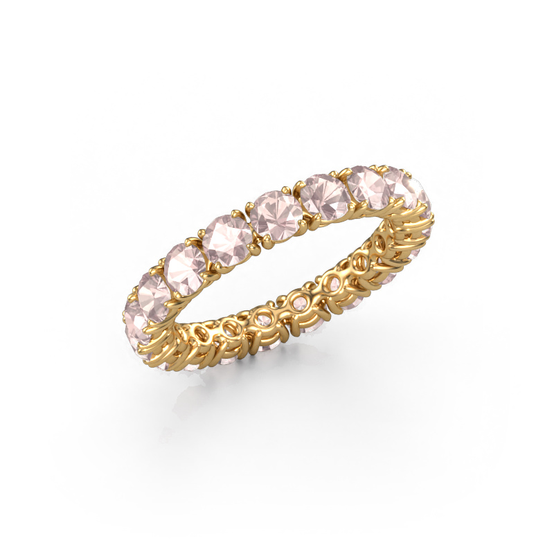 Image of Stackable ring Vivienne 3.4 585 gold Morganite champagne 3.4 mm