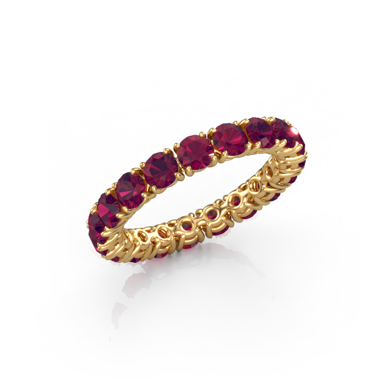 Image of Stackable ring Vivienne 3.4 585 gold Rhodolite 3.4 mm