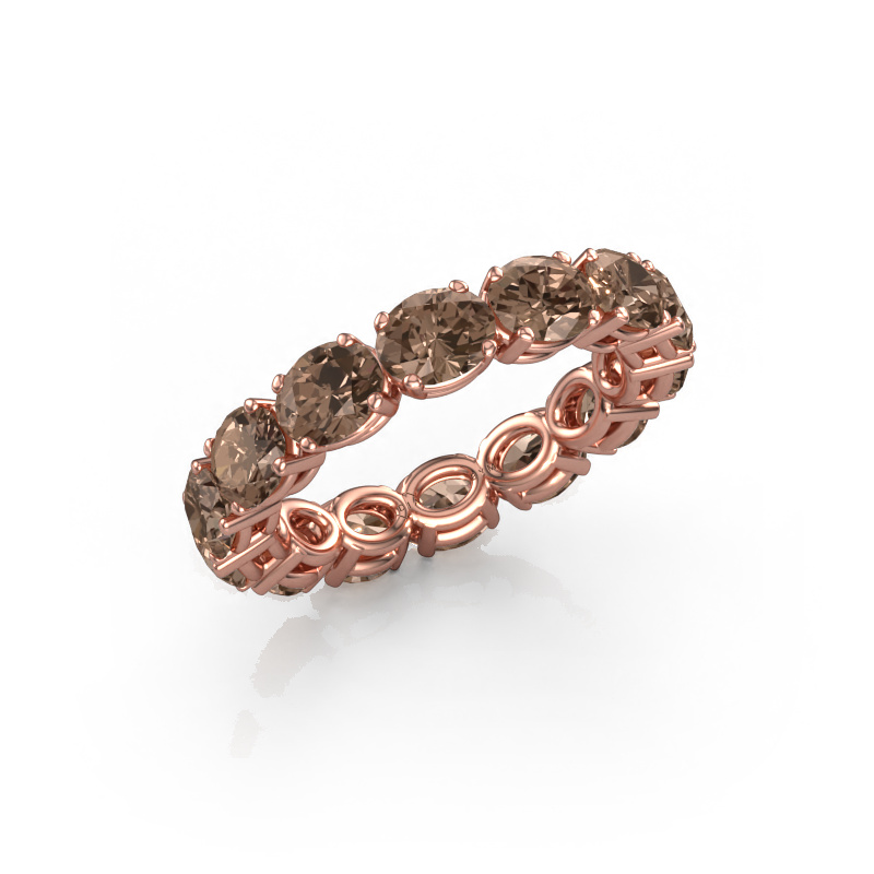 Image of Ring Vivienne OVL 5x4 585 rose gold Brown diamond 4.900 crt