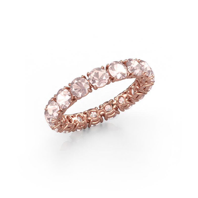 Bild von Vorsteckring Vivienne 3.7 585 Roségold Morganit Champagner 3.7 mm