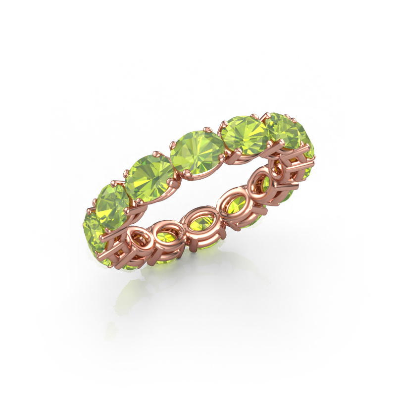 Image of Ring Vivienne OVL 5x4 585 rose gold Peridot 5x4 mm