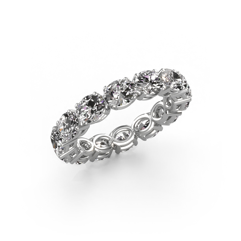 Image of Ring Vivienne OVL 5x4 585 white gold Diamond 4.900 crt