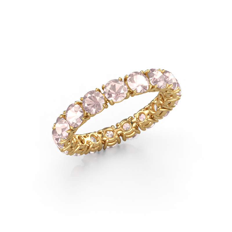 Image of Stackable ring Vivienne 3.7 585 gold Morganite champagne 3.7 mm