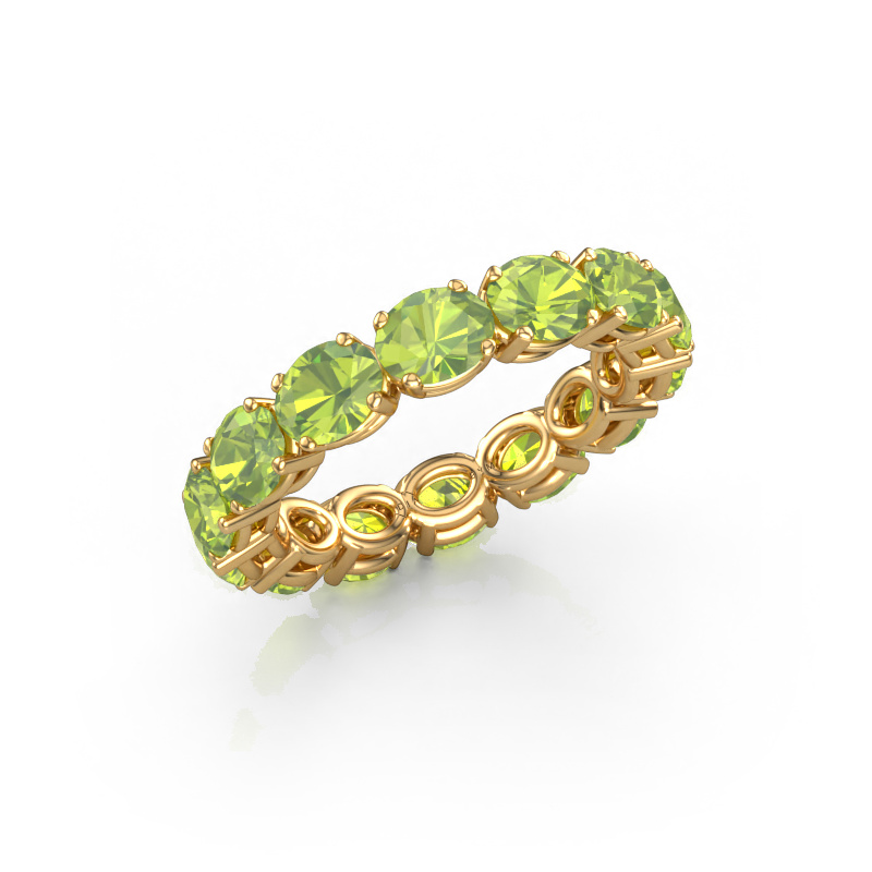 Bild von Ring Vivienne OVL 5x4 585 Gold Peridot 5x4 mm