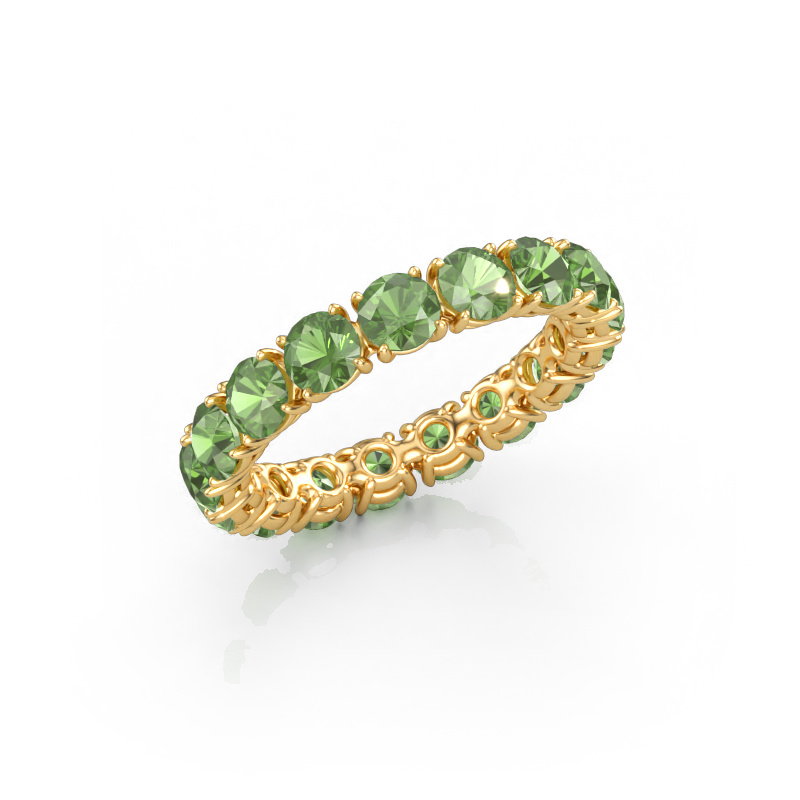 Bild von Vorsteckring Vivienne 3.7 585 Gold Turmalin grün 3.7 mm