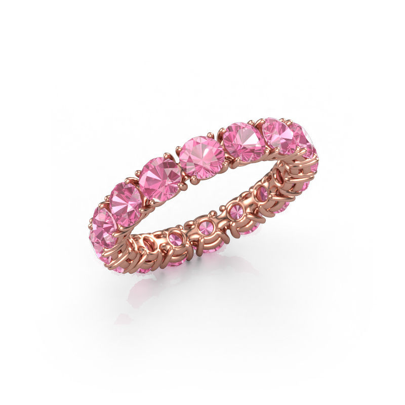Bild von Vorsteckring Vivienne 4.0 585 Roségold Pink Saphir 4 mm