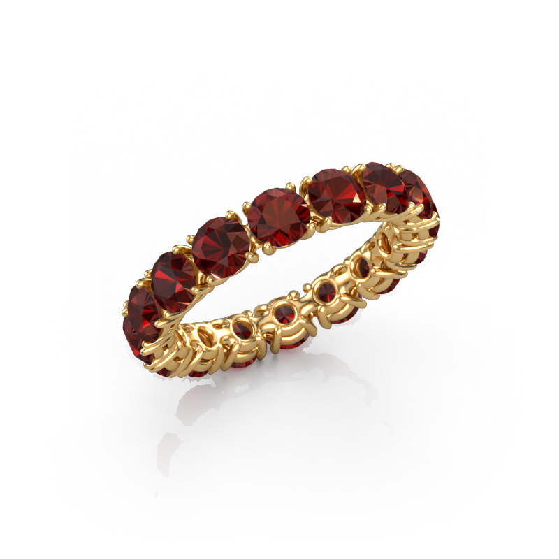 Image of Stackable ring Vivienne 4.0 585 gold Garnet 4 mm