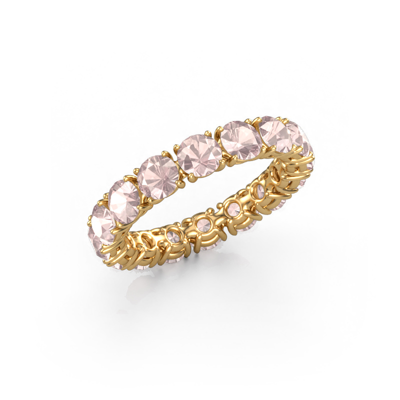Image of Stackable ring Vivienne 4.0 585 gold Morganite champagne 4 mm