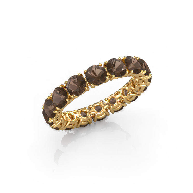 Bild von Vorsteckring Vivienne 4.0 585 Gold Rauchquarz 4 mm