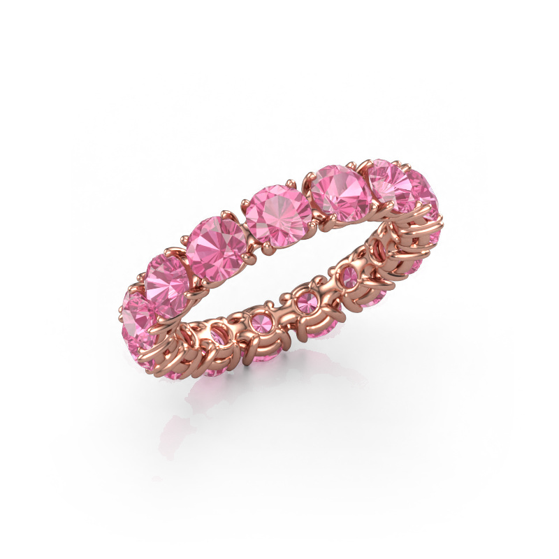 Image of Ring Vivienne 4.2 585 rose gold Pink sapphire 4.2 mm