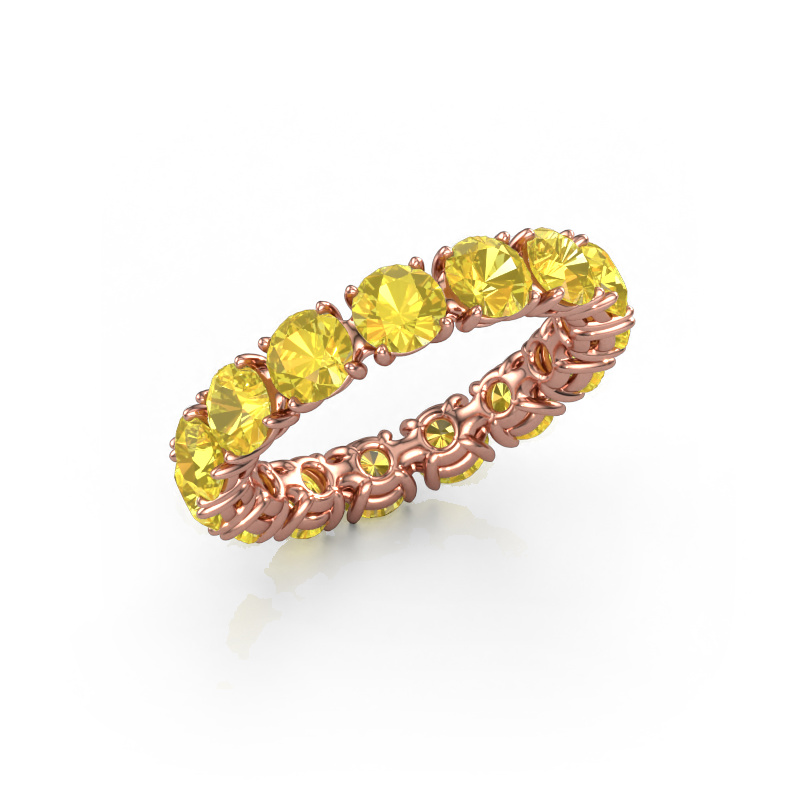 Bild von Ring Vivienne 4.2 585 Roségold Gelb Saphir 4.2 mm