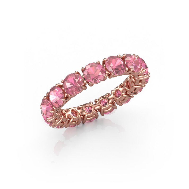 Image of Ring Vivienne 4.2 585 rose gold Tourmaline pink 4.2 mm