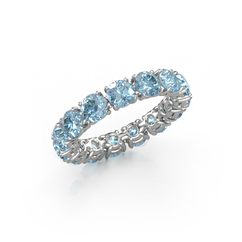 Bild von Ring Vivienne 4.2 585 Weißgold Blauer Labordiamant 4.2 mm