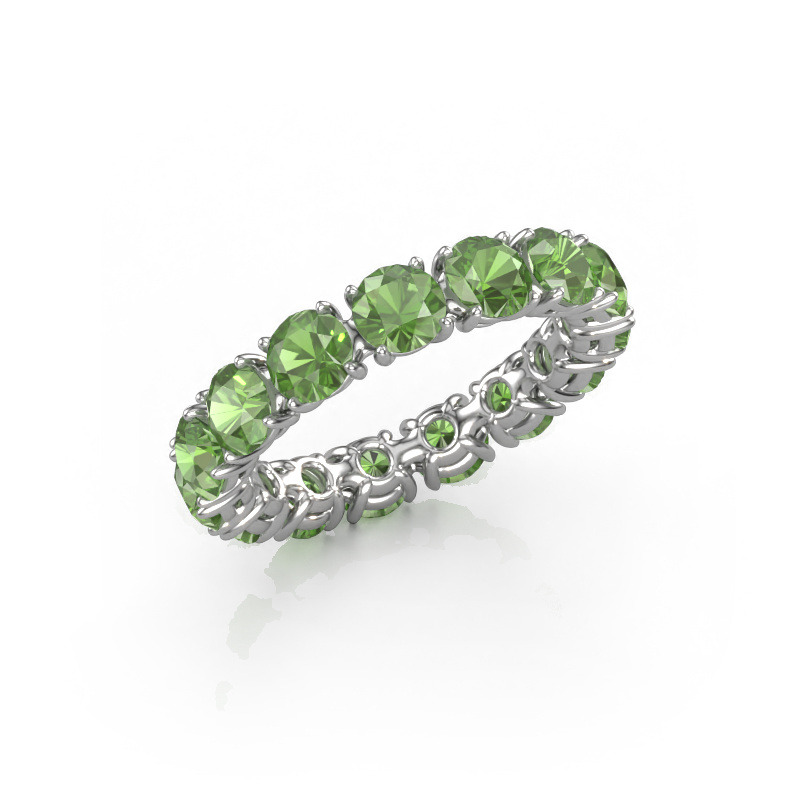 Afbeelding van Ring Vivienne 4.2 585 witgoud Toermalijn groen 4.2 mm