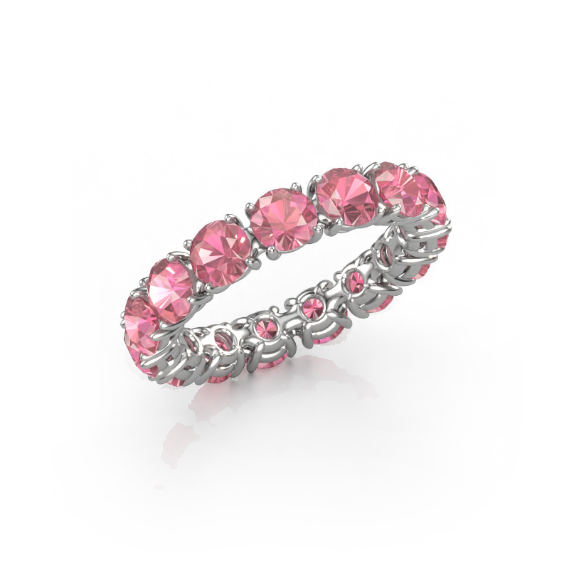Image of Ring Vivienne 4.2 585 white gold Tourmaline pink 4.2 mm