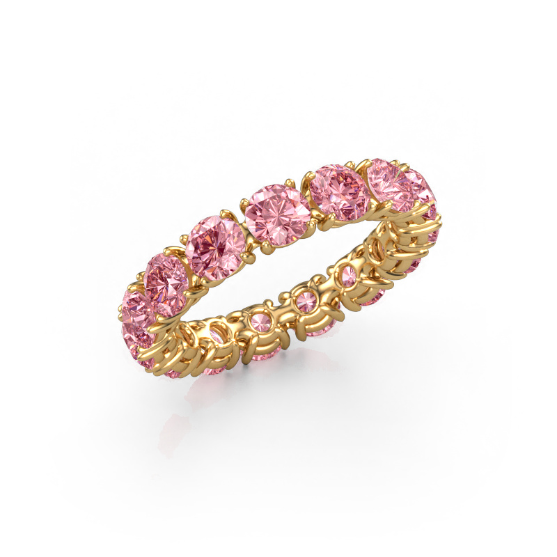 Image of Ring Vivienne 4.2 585 gold Pink lab grown diamond 4.2 mm