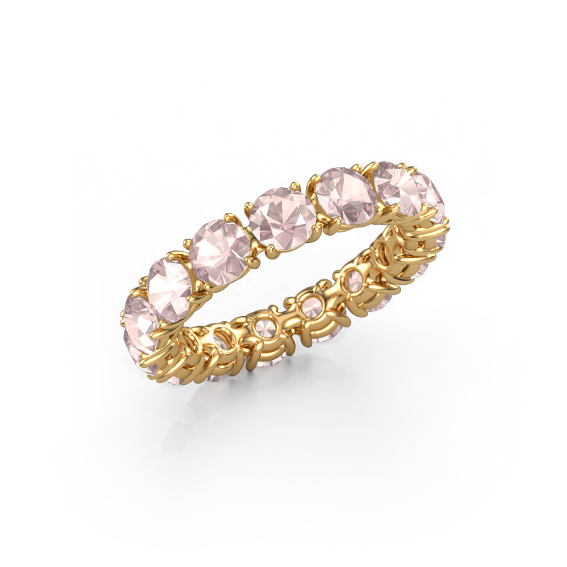 Image of Ring Vivienne 4.2 585 gold Morganite champagne 4.2 mm