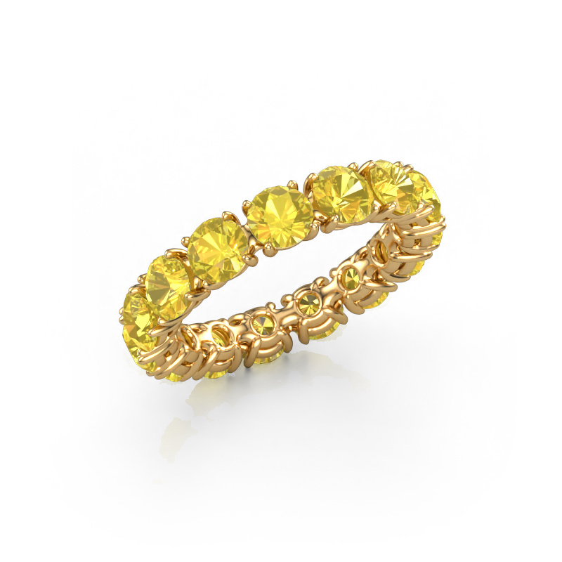 Image of Ring Vivienne 4.2 585 gold Yellow sapphire 4.2 mm