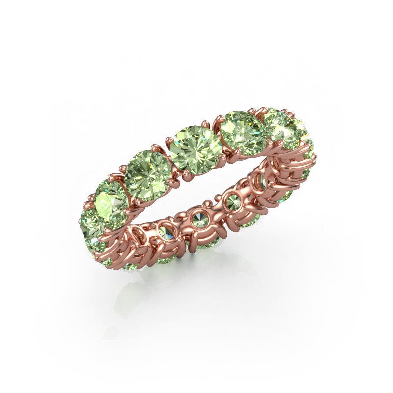 Bild von Ring Vivienne 4.7 585 Roségold Grüner Labor-Diamant 4.7 mm