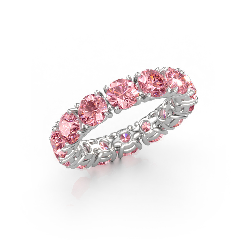 Bild av Ring Vivienne 4.7 585 vitt guld Rosa labbodlad diamant 4.7 mm