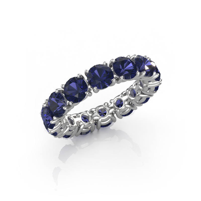 Image of Ring Vivienne 4.7 585 white gold Sapphire 4.7 mm