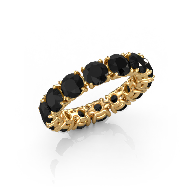Bild von Ring Vivienne 4.7 585 Gold Schwarz Diamant 6.72 crt