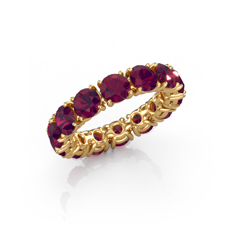 Image de Bague Vivienne 4.7 585 or jaune Rhodolite 4.7 mm