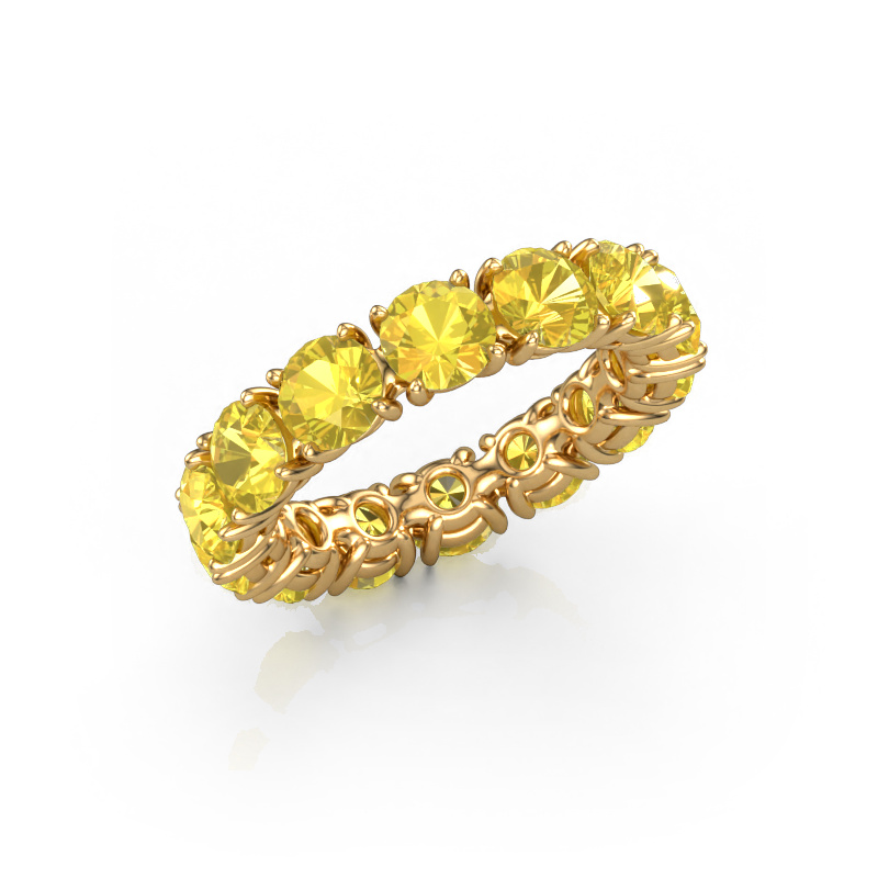 Bild von Ring Vivienne 4.7 585 Gold Gelb Saphir 4.7 mm