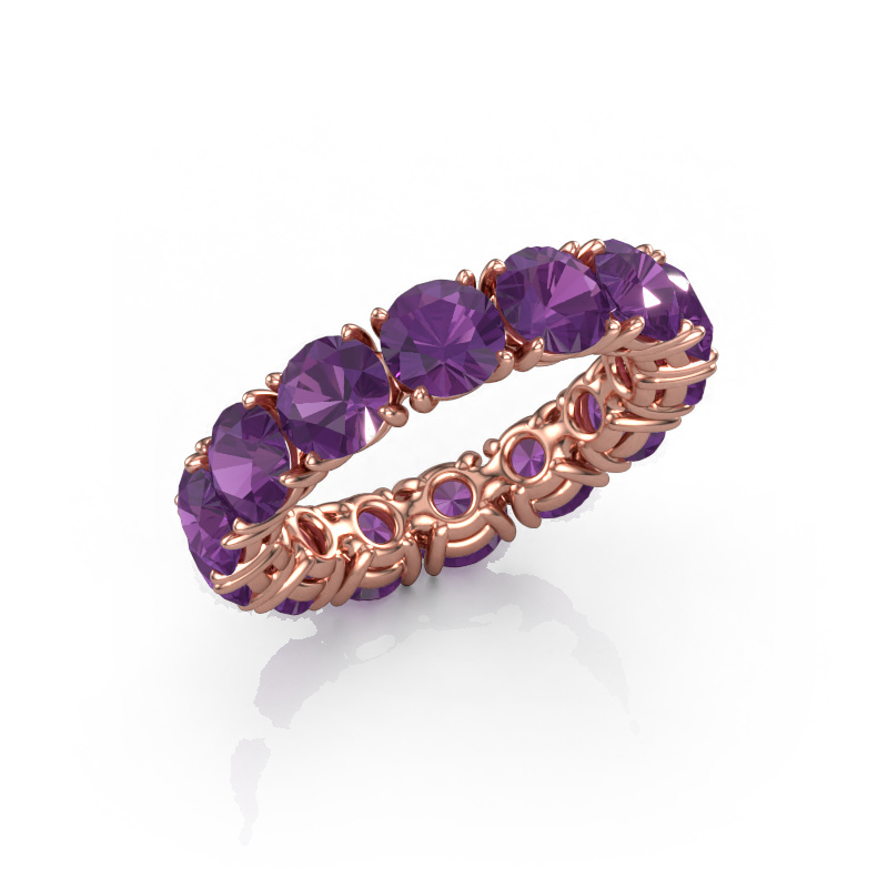 Image of Ring Vivienne 5.0 585 rose gold Amethyst 5 mm