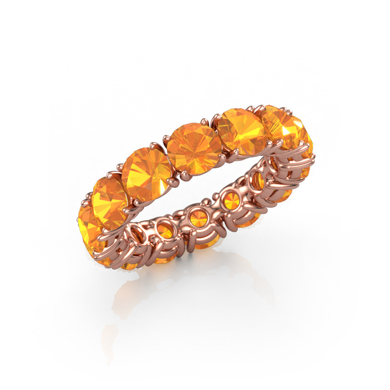 Bild von Ring Vivienne 5.0 585 Roségold Citrin 5 mm