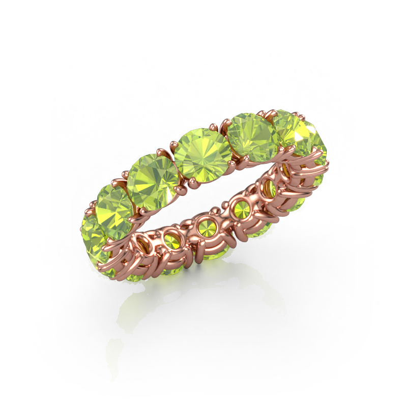 Image of Ring Vivienne 5.0 585 rose gold Peridot 5 mm