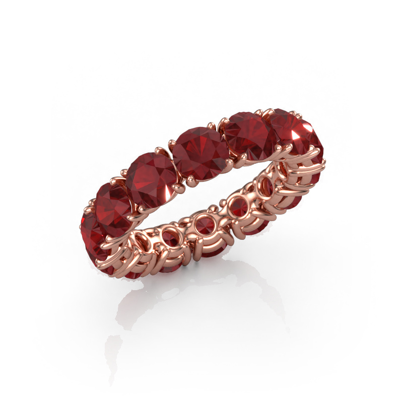 Image of Ring Vivienne 5.0 585 rose gold Ruby 5 mm