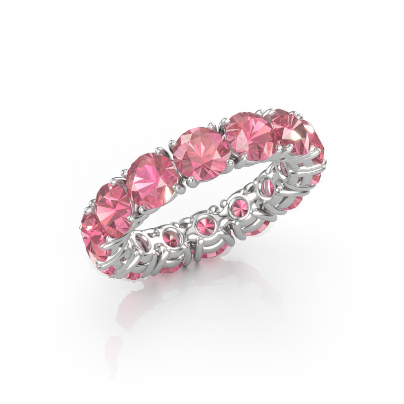 Immagine di Anello Vivienne 5.0 585 oro bianco Tormalina rosa 5 mm