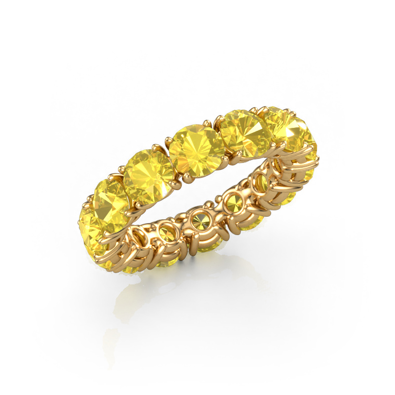 Image of Ring Vivienne 5.0 585 gold Yellow sapphire 5 mm