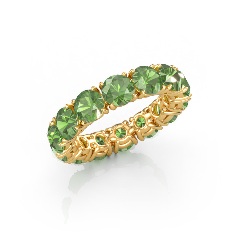 Bild von Ring Vivienne 5.0 585 Gold Turmalin grün 5 mm