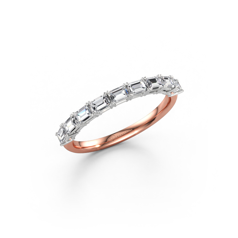 Bild von Ring Vivienne half EME 585 Roségold Diamant 0.90 crt