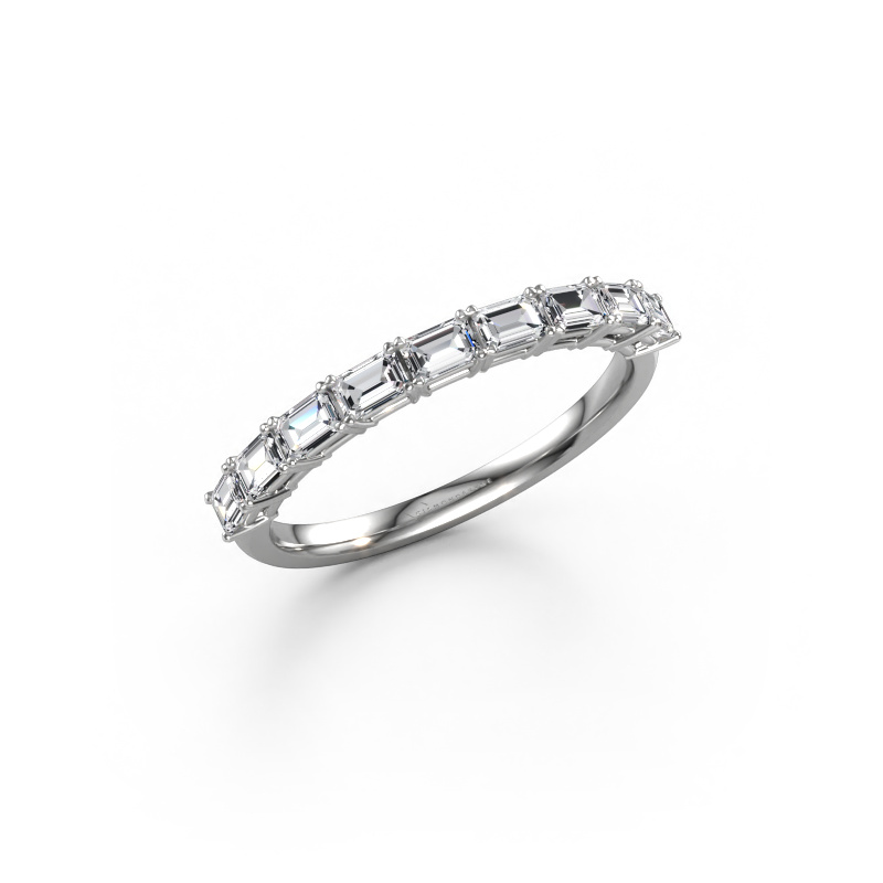 Bild von Ring Vivienne half EME 585 Weißgold Diamant 0.90 crt