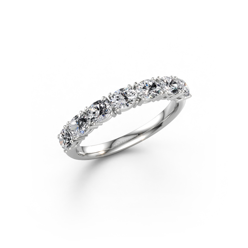 Bild av Ring Vivienne half OVL 585 vitt guld Labbodlad diamant 1.05 crt