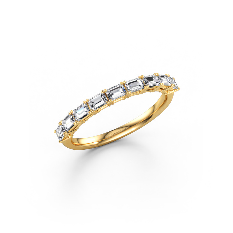Bild av Ring Vivienne half EME 585 gult guld Diamant 0.90 crt