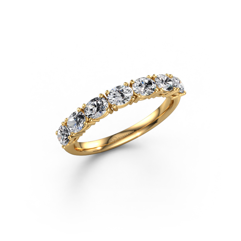 Image de Bague Vivienne half OVL 585 or jaune Diamant synthétique 1.05 crt