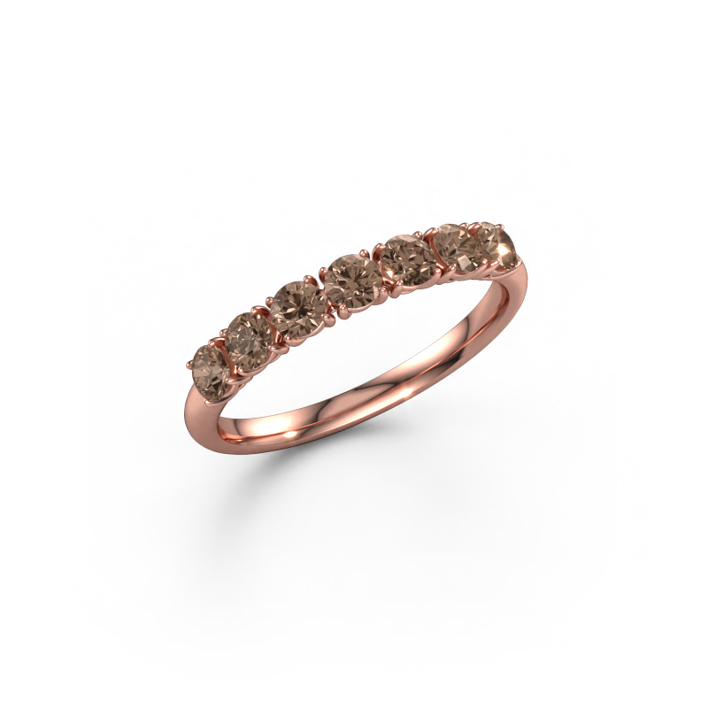 Image de Bague Vivienne Half 585 or rose Diamant brun 0.665 crt