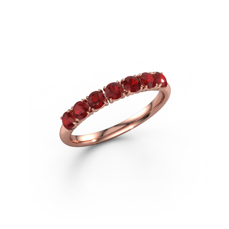 Image of Ring Vivienne Half 585 rose gold Ruby 2.9 mm