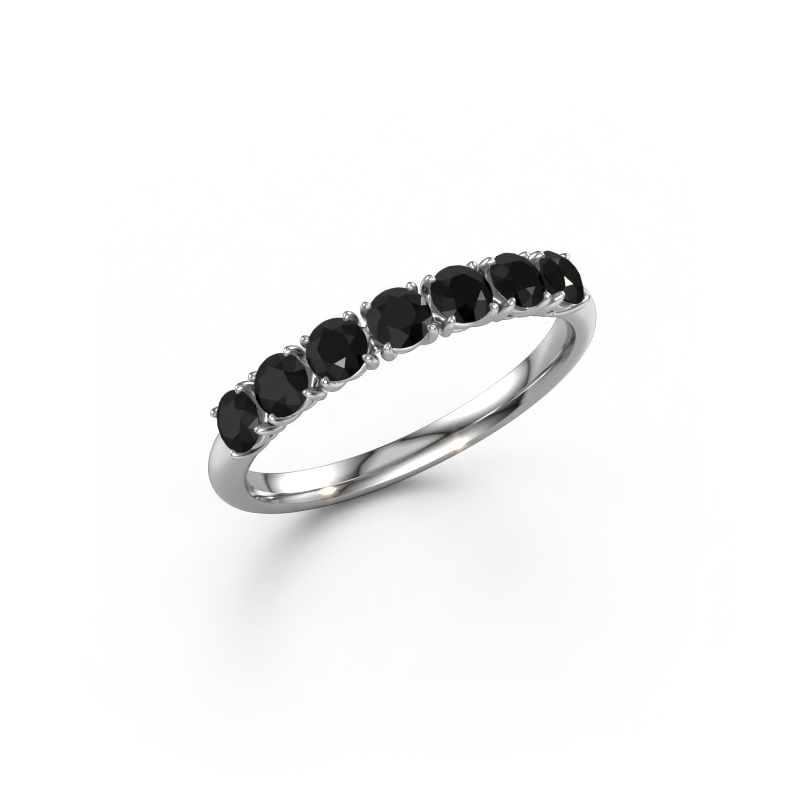 Image of Ring Vivienne Half 950 platinum Black diamond 0.798 crt