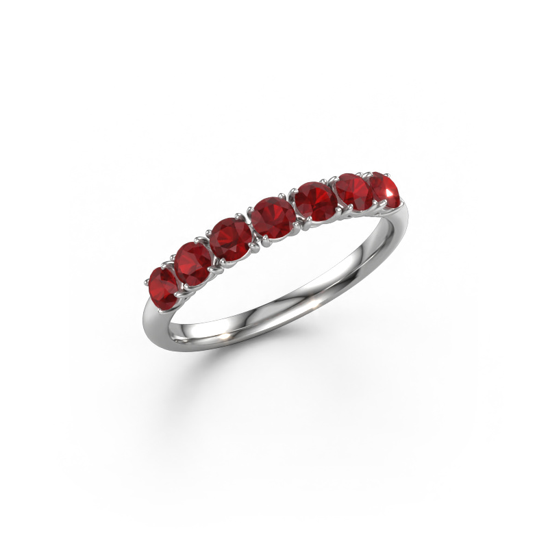 Image of Ring Vivienne Half 950 platinum Ruby 2.9 mm