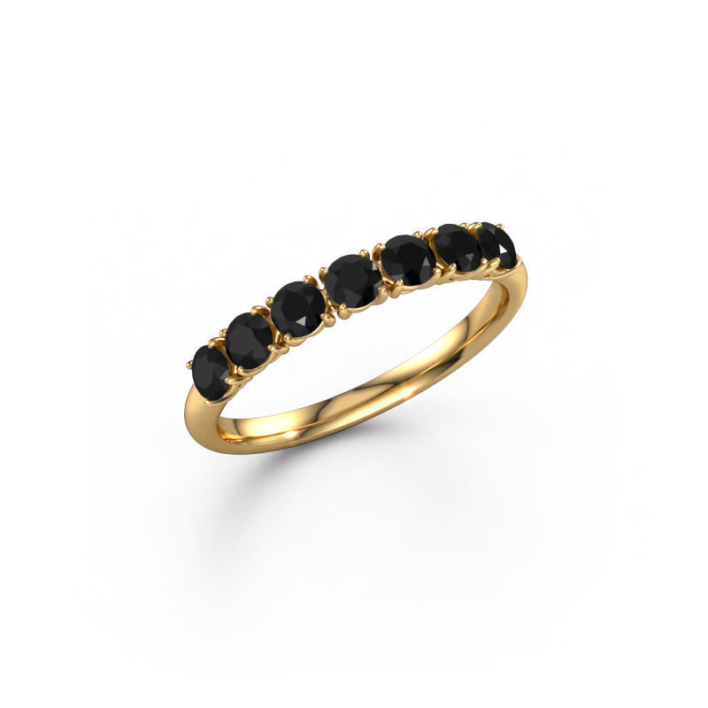 Image of Ring Vivienne Half 585 gold Black diamond 0.798 crt