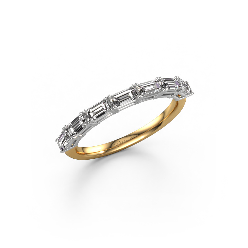 Afbeelding van Ring Vivienne half EME 585 goud Diamant 1.05 crt