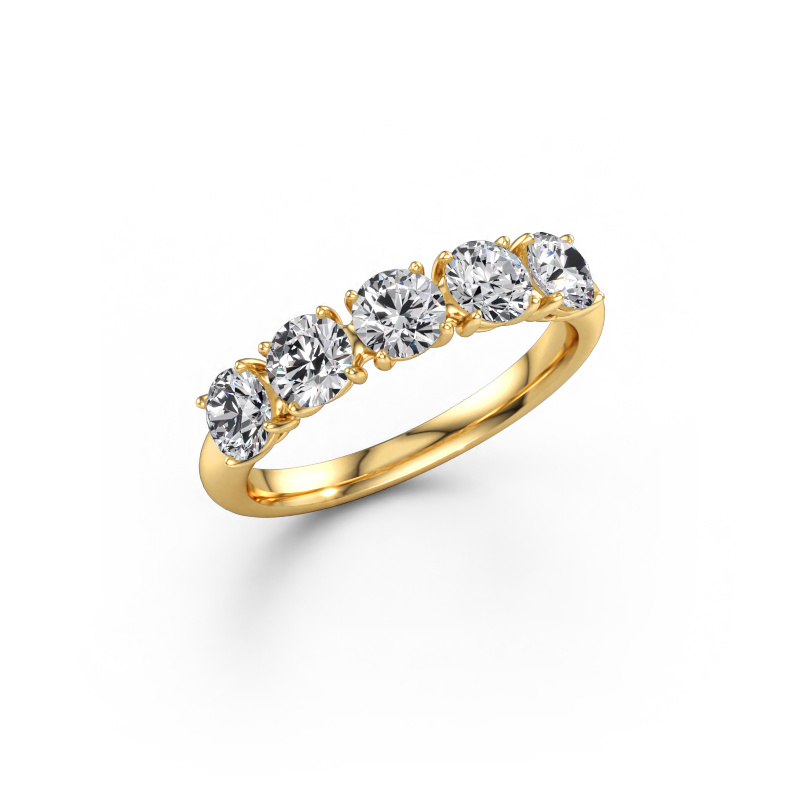 Bild av Ring Vivienne Half 585 gult guld Diamant 1.50 crt
